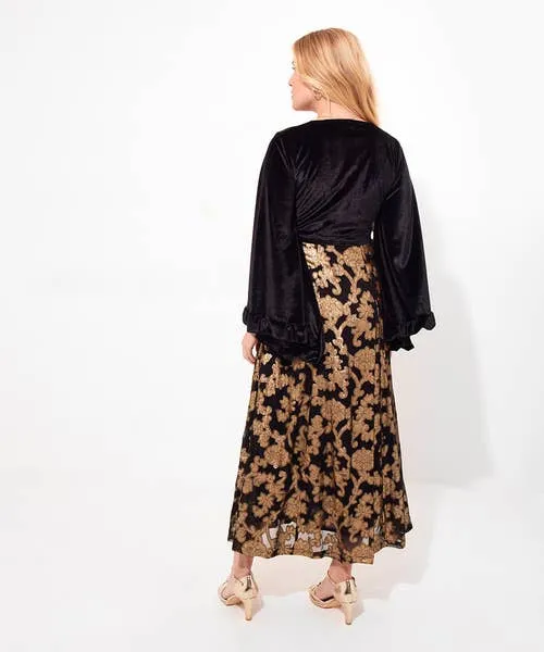 Apparel Belle Jaquard And Velvet Dress Black Dresses Joebrowns Apparel Belle Jaquard And Velvet Dress Black Dresses Joebrowns
