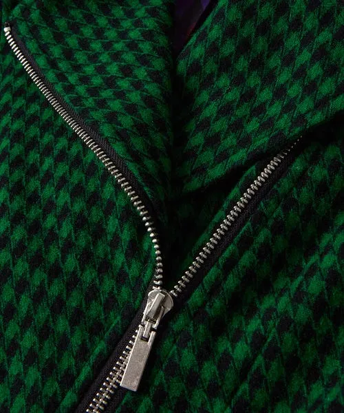 Apparel Coats and Jackets Joebrowns Meg Dogstooth Biker Jacket Green