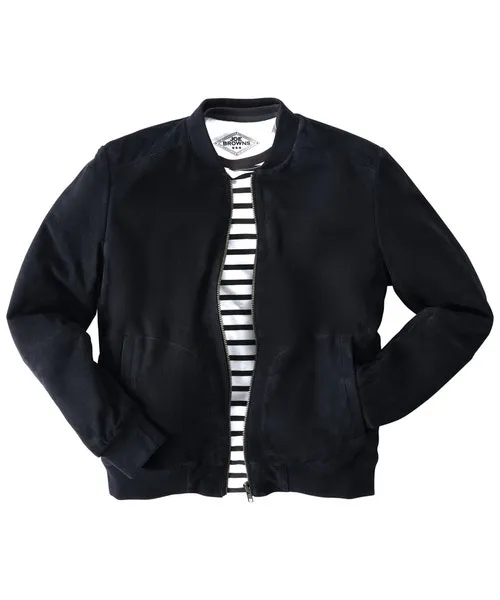 Apparel Exquisite Premium Suede Bomber Navy Coats and Jackets Joebrowns Apparel Exquisite Premium Suede Bomber Navy Coats and Jackets Joebrowns