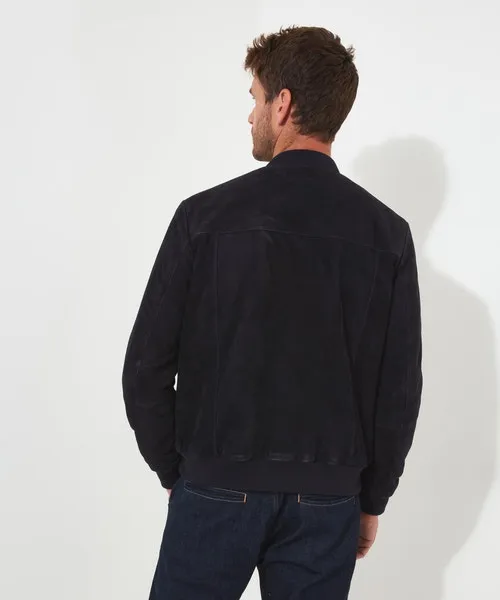 Apparel Exquisite Premium Suede Bomber Navy Coats and Jackets Joebrowns Apparel Exquisite Premium Suede Bomber Navy Coats and Jackets Joebrowns