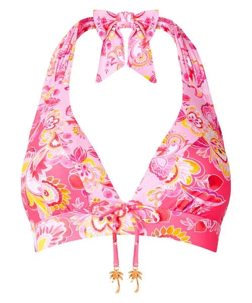 Apparel Joebrowns Malibu Beach Bikini Top Pink Multi Swimwear
