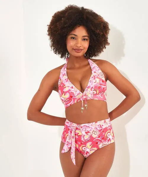 Apparel Joebrowns Malibu Beach Bikini Top Pink Multi Swimwear