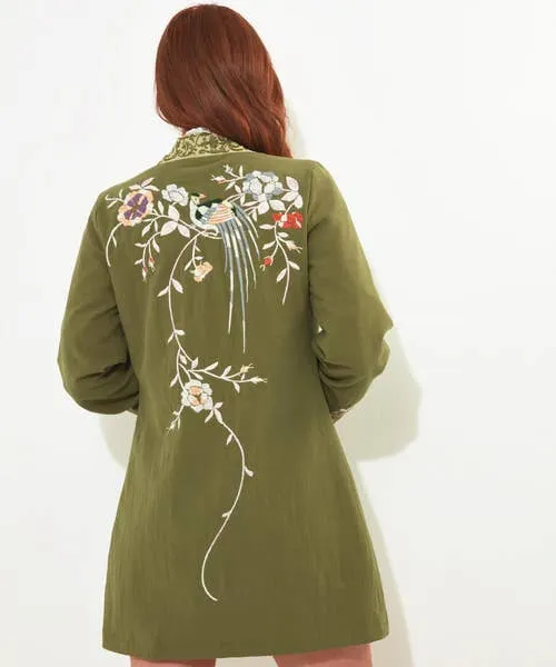 Apparel Joebrowns Summer Daze Boutique Kimono Khaki Coats and Jackets