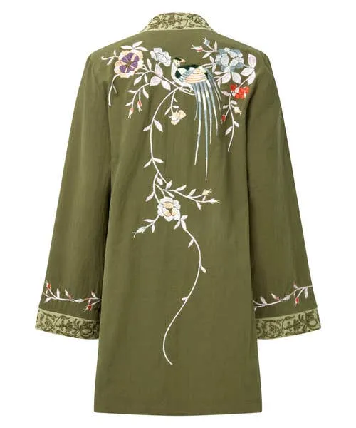 Apparel Joebrowns Summer Daze Boutique Kimono Khaki Coats and Jackets