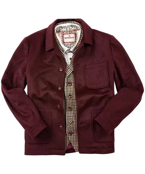 Apparel Layering Essentials Joebrowns In Style Jacket Burgundy