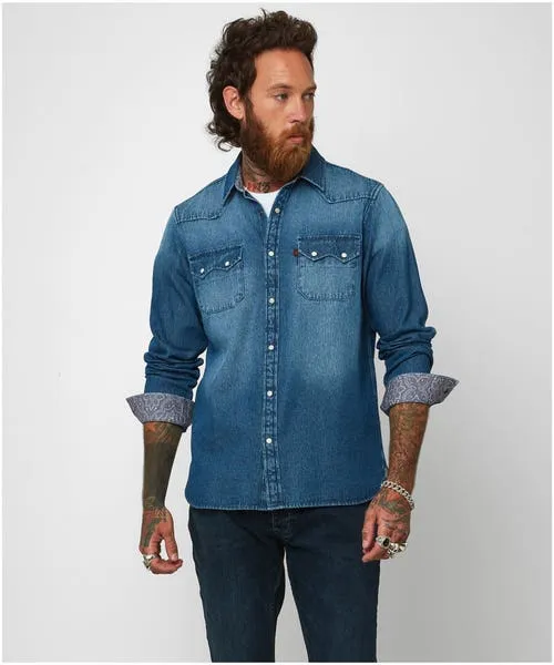 Apparel Shirts Joebrowns Loved And Lived In Denim Shirt Blue