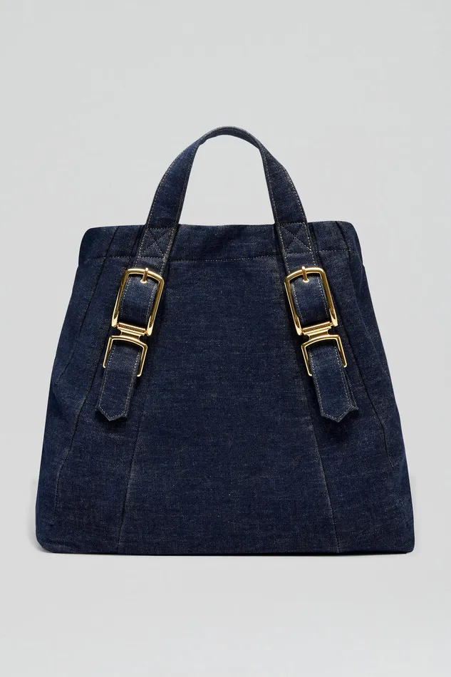 Bags TAILORED DENIM TOTE INDIGOB 8211 Scanlan Theodore Women Bags TAILORED DENIM TOTE INDIGOB 8211 Scanlan Theodore Women