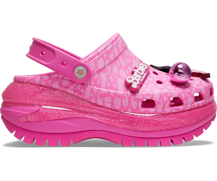 Barbie TheMovie Mega Crush Clog Electric Pink Women Crocs Platforms 038 Wedges