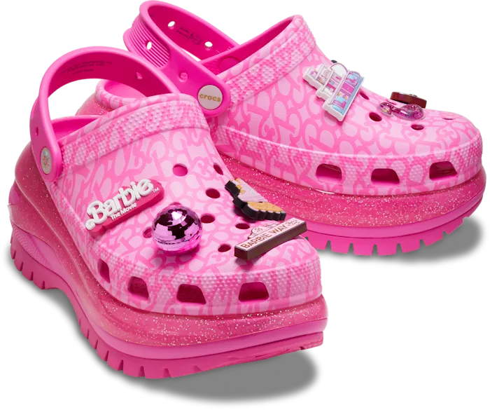 Barbie TheMovie Mega Crush Clog Electric Pink Women Crocs Platforms 038 Wedges