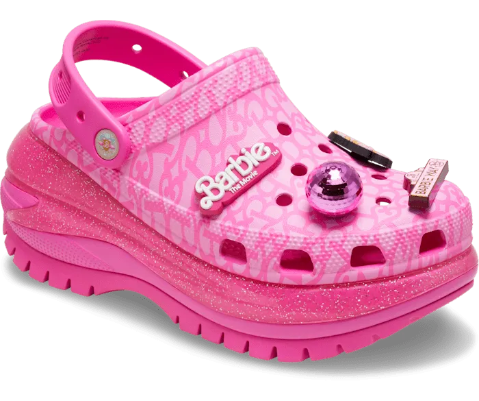 Barbie TheMovie Mega Crush Clog Electric Pink Women Crocs Platforms 038 Wedges