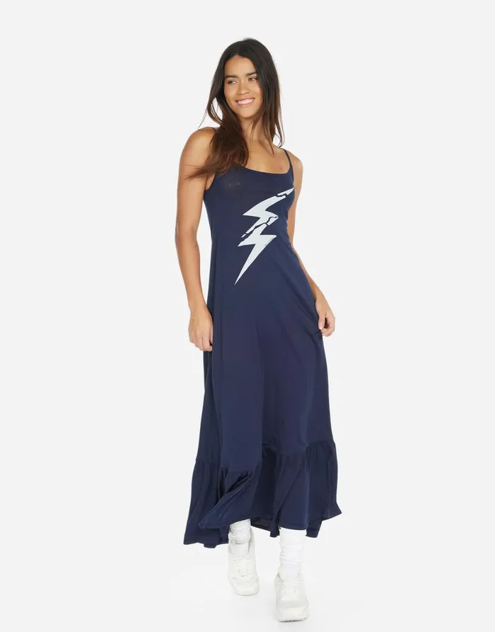 Beatrix Cracked Lightning Bolt Navy Women039s Lauren Moshi Dresses