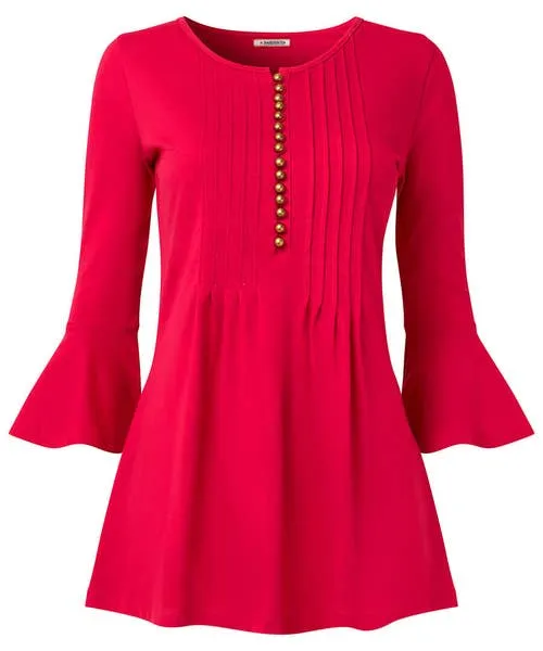 Beautiful Button Longline Jersey Top Pink Tops Tunics and Blouses Joebrowns Apparel Beautiful Button Longline Jersey Top Pink Tops Tunics and Blouses Joebrowns Apparel