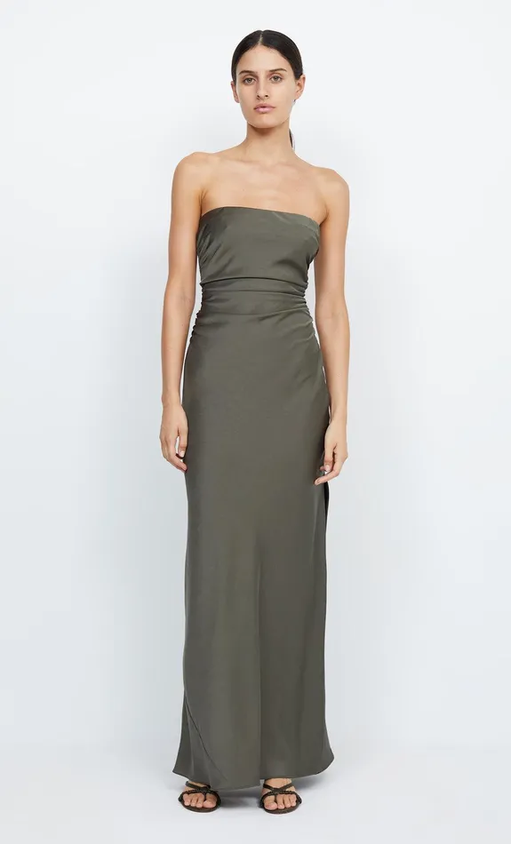 Bec Bridge Bridesmaid Dresses Women ETERNITY STRAPLESS MAXI 8211 DARK WILLOW