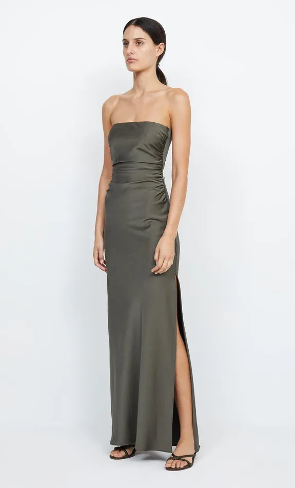 Bec Bridge Bridesmaid Dresses Women ETERNITY STRAPLESS MAXI 8211 DARK WILLOW