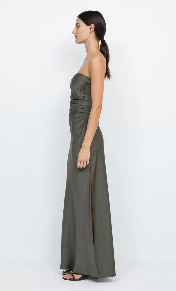Bec Bridge Bridesmaid Dresses Women ETERNITY STRAPLESS MAXI 8211 DARK WILLOW