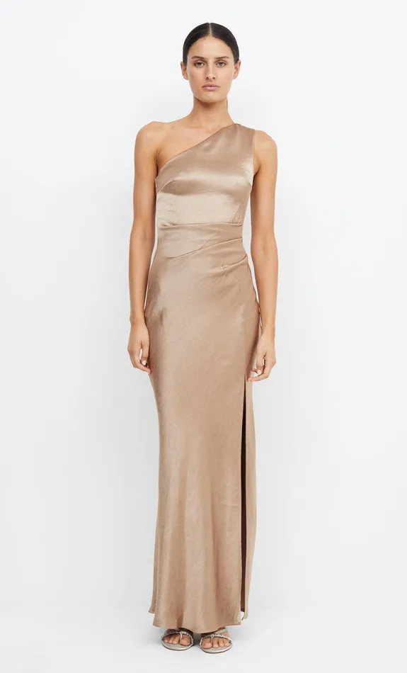 Bec Bridge Bridesmaid Dresses Women THE DREAMER ASYM DRESS 8211 GOLDEN