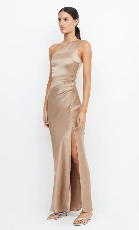 Bec Bridge Bridesmaid Dresses Women THE DREAMER ASYM DRESS 8211 GOLDEN