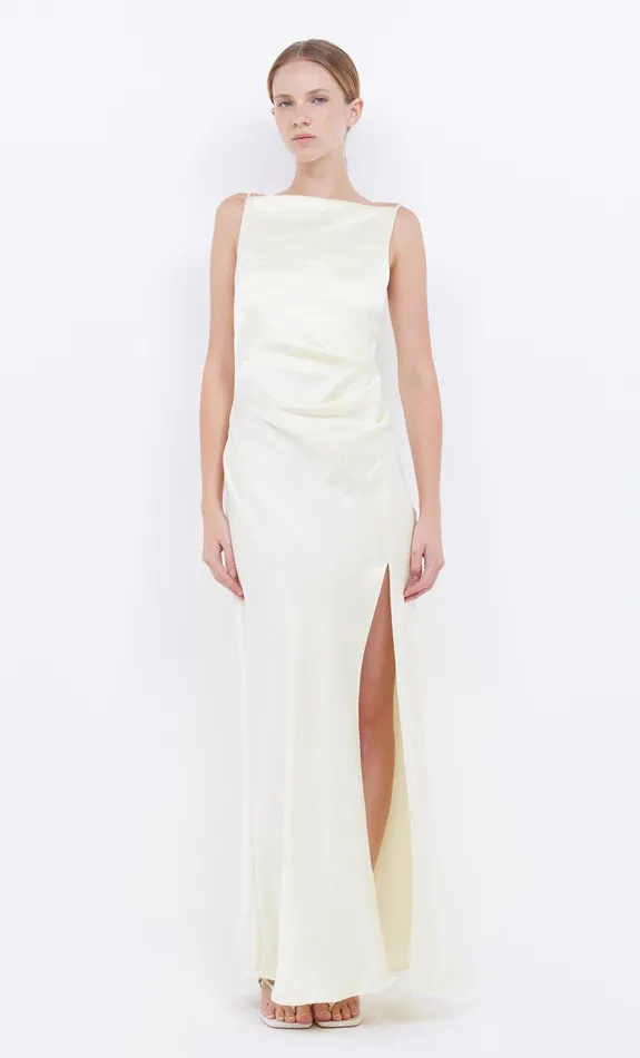Bec Bridge Bridesmaid Dresses Women THE DREAMER MAXI DRESS 8211 ICE YELLOW