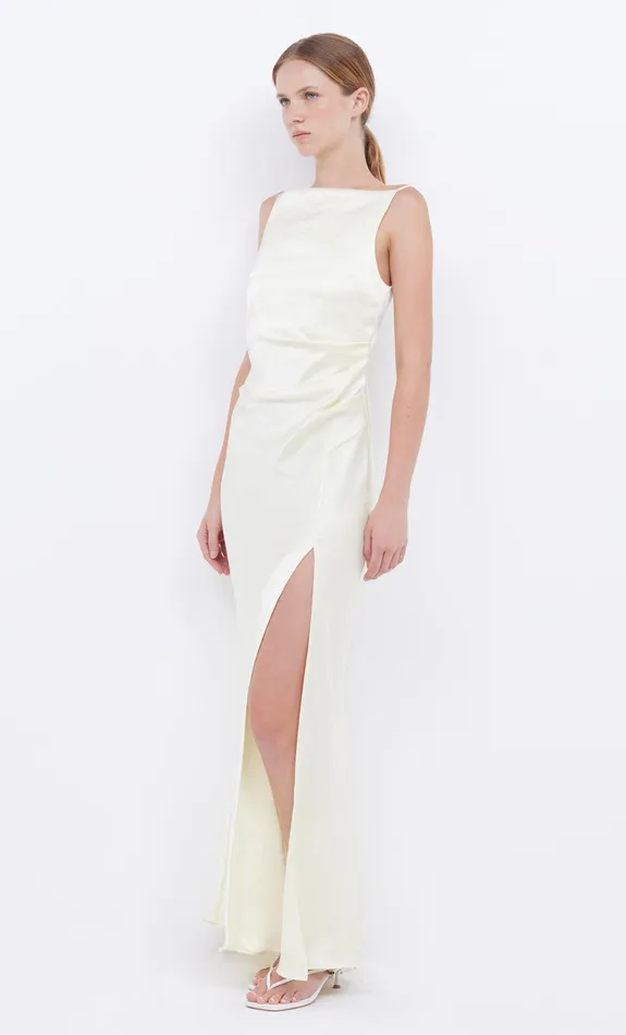 Bec Bridge Bridesmaid Dresses Women THE DREAMER MAXI DRESS 8211 ICE YELLOW