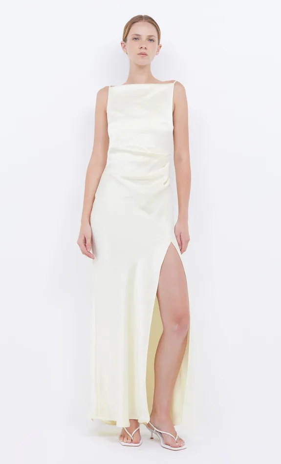 Bec Bridge Bridesmaid Dresses Women THE DREAMER MAXI DRESS 8211 ICE YELLOW