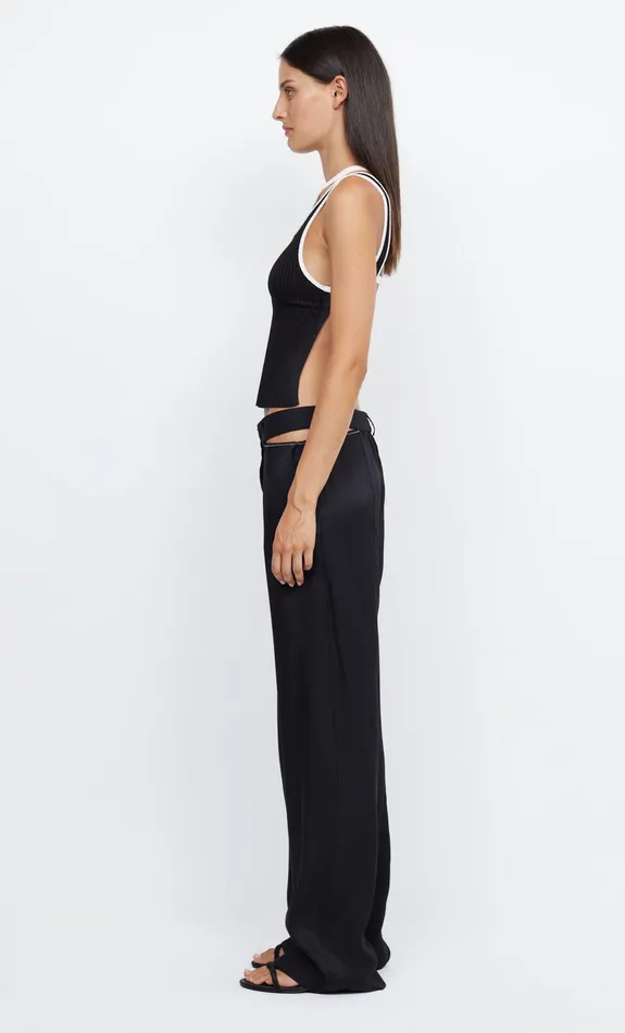 Bec Bridge Cropped Women HARI BACKLESS TOP 8211 BLACKIVORY