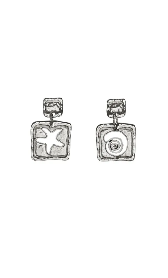 Bec Bridge Jewelry Women ATTINA SQUARE EARRING 8211 SILVER