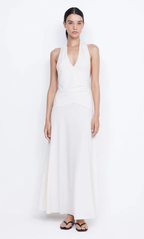 Bec Bridge Maxi Dresses Women BLANCHE HALTER MAXI DRESS 8211 IVORY