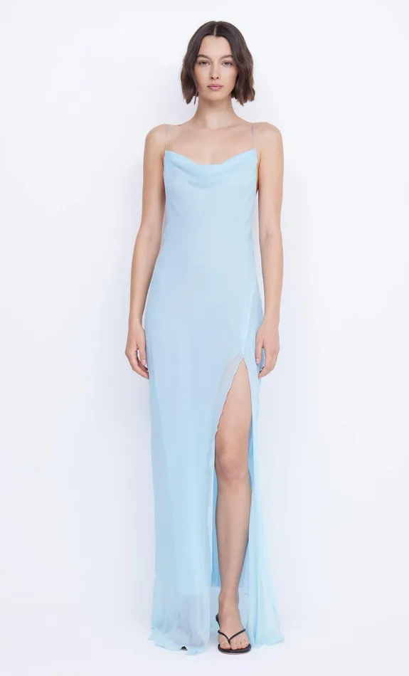 Bec Bridge Maxi Dresses Women ELZETTE SPLIT MAXI DRESS 8211 DOLPHIN BLUE