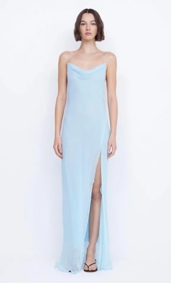 Bec Bridge Maxi Dresses Women ELZETTE SPLIT MAXI DRESS 8211 DOLPHIN BLUE
