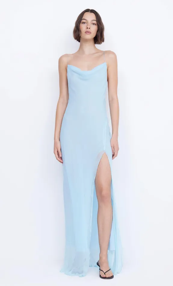 Bec Bridge Maxi Dresses Women ELZETTE SPLIT MAXI DRESS 8211 DOLPHIN BLUE