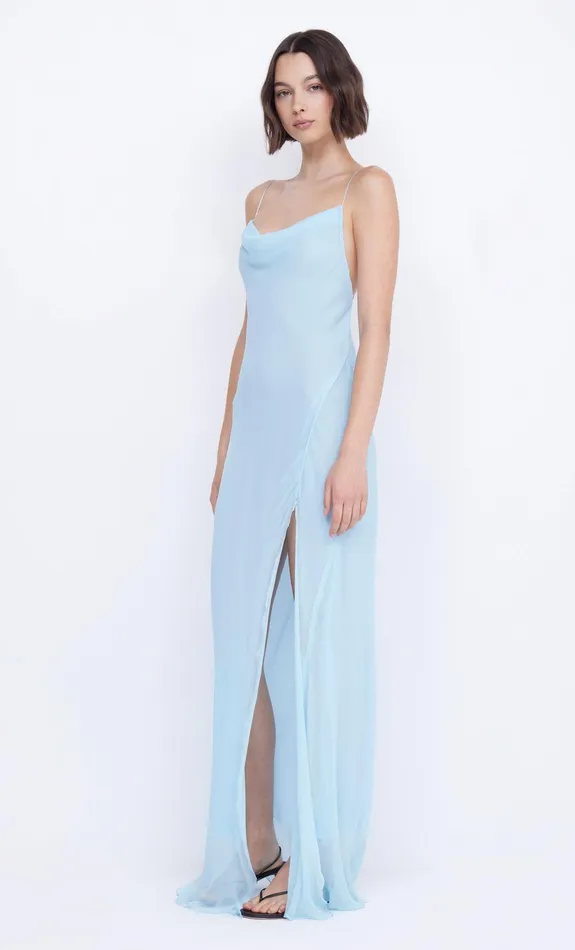 Bec Bridge Maxi Dresses Women ELZETTE SPLIT MAXI DRESS 8211 DOLPHIN BLUE