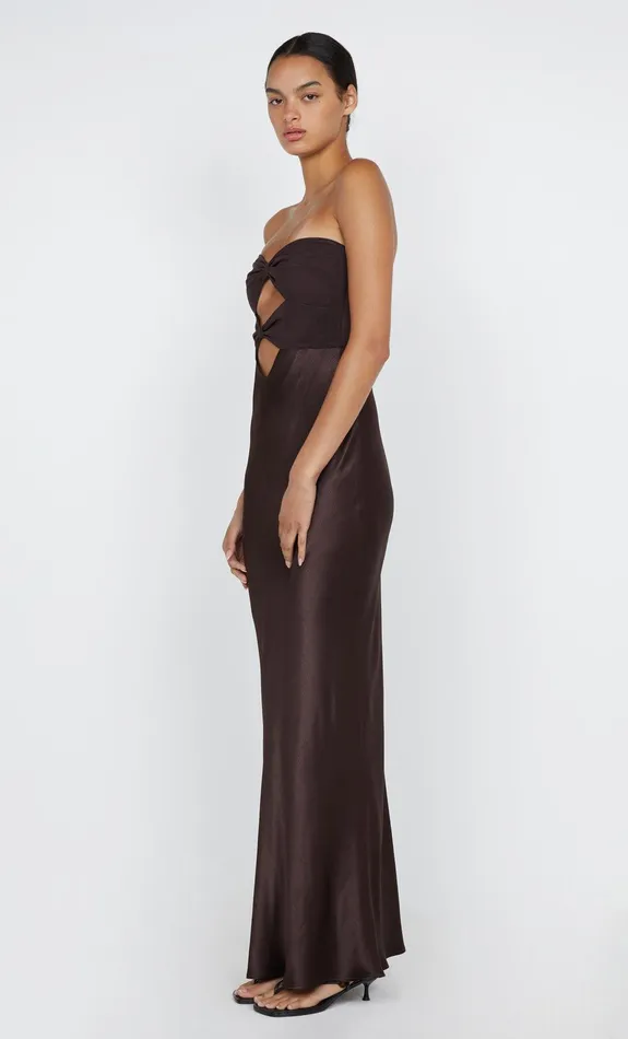 Bec Bridge Maxi Dresses Women HALLE STRAPLESS DRESS 8211 CHOCOLATE