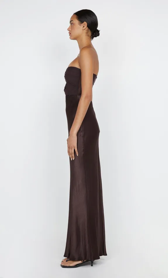Bec Bridge Maxi Dresses Women HALLE STRAPLESS DRESS 8211 CHOCOLATE