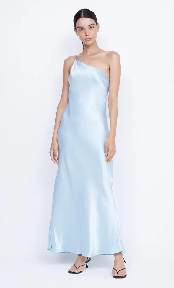 Bec Bridge Maxi Dresses Women MARGAUX ASYM DRESS 8211 DOLPHIN BLUE