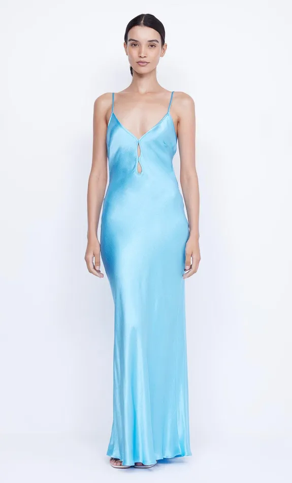 Bec Bridge Maxi Dresses Women MARGAUX KEYHOLE DRESS 8211 TOPAZ BLUE