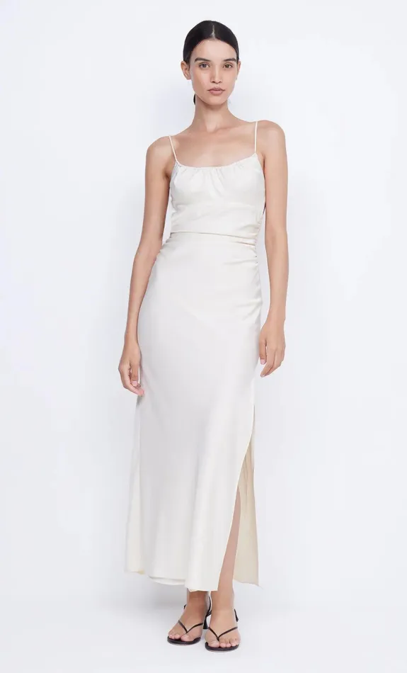 Bec Bridge Maxi Dresses Women MARI LOU GATHERED MAXI DRESS 8211 CREAM