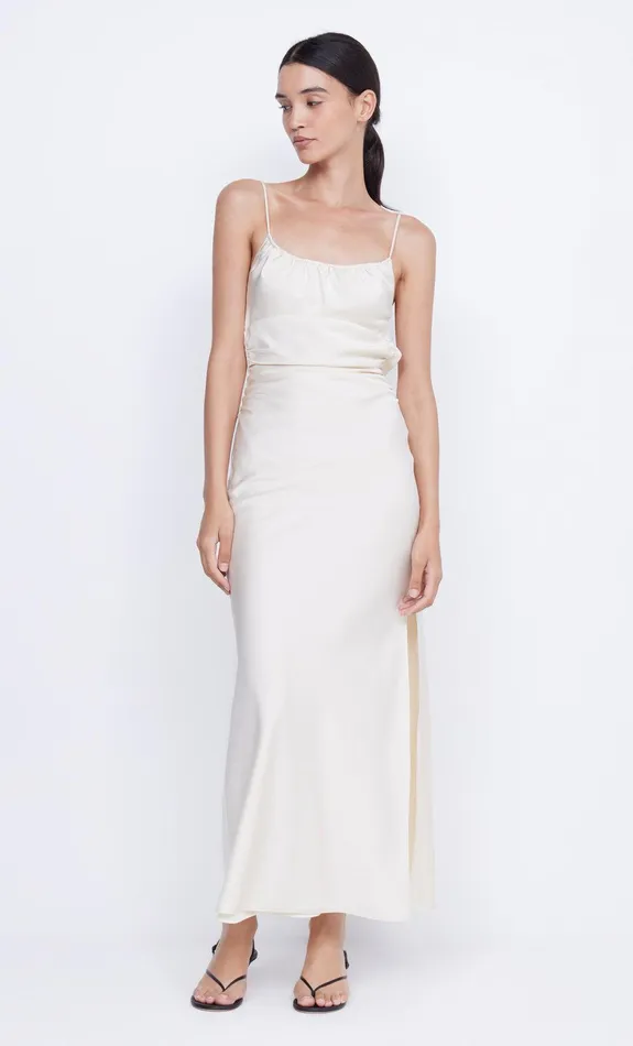 Bec Bridge Maxi Dresses Women MARI LOU GATHERED MAXI DRESS 8211 CREAM