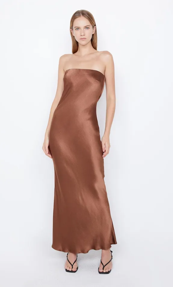 Bec Bridge Maxi Dresses Women MOON DANCE STRAPLESS DRESS 8211 CHOCOLATE