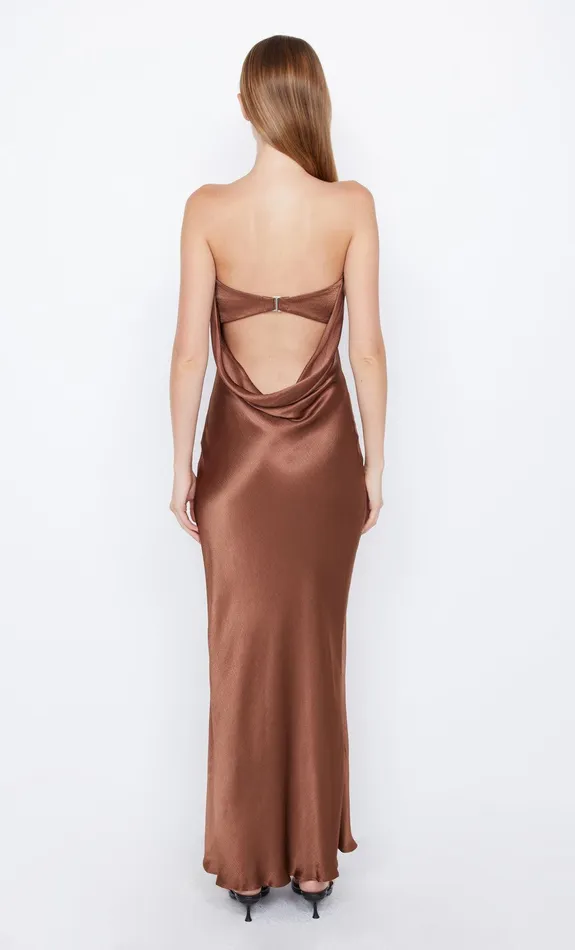 Bec Bridge Maxi Dresses Women MOON DANCE STRAPLESS DRESS 8211 CHOCOLATE