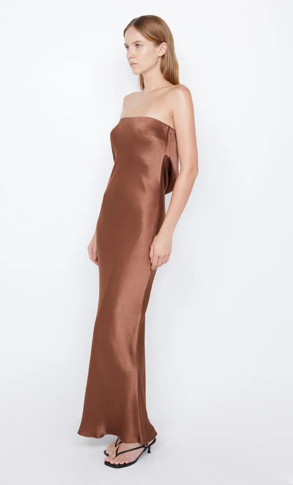 Bec Bridge Maxi Dresses Women MOON DANCE STRAPLESS DRESS 8211 CHOCOLATE