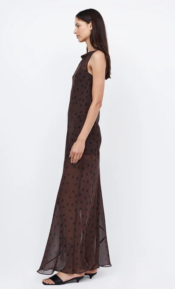 Bec Bridge Maxi Dresses Women TURNER BOATNECK MAXI DRESS 8211 CHOCOLATEBLACK