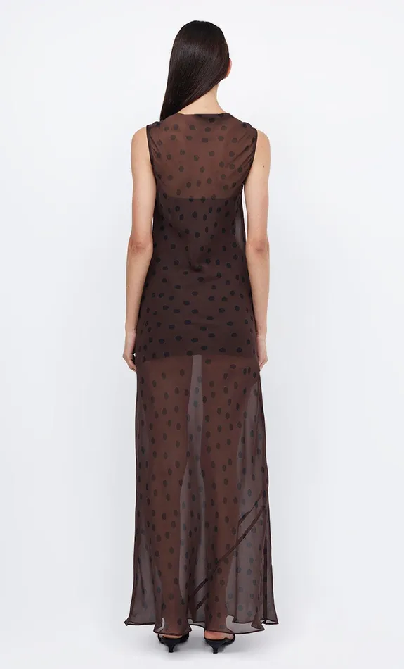 Bec Bridge Maxi Dresses Women TURNER BOATNECK MAXI DRESS 8211 CHOCOLATEBLACK