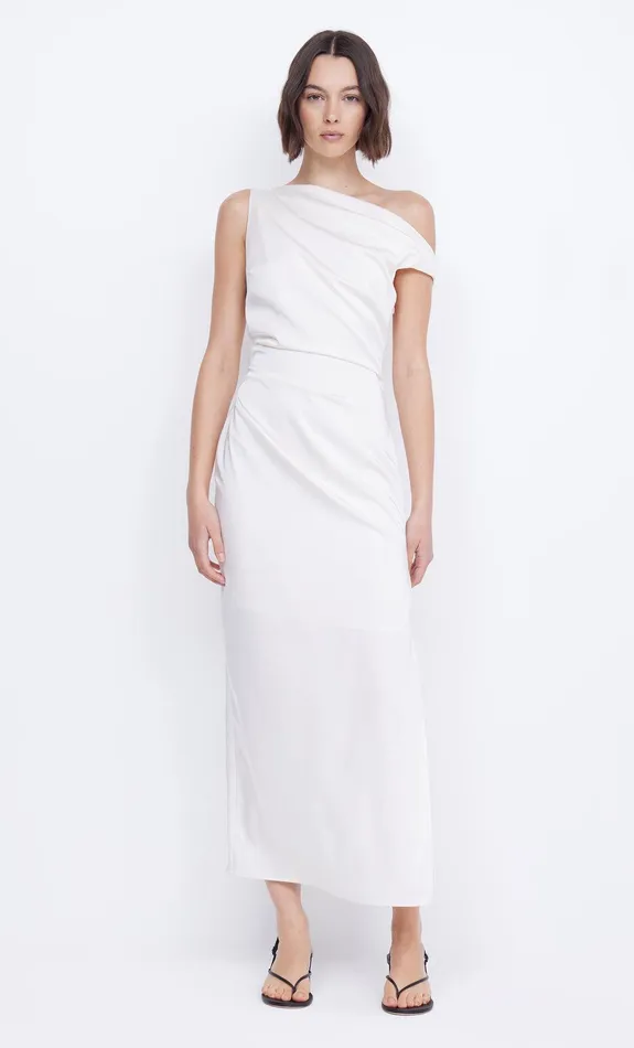 Bec Bridge Midi Dresses Women ROCHELLE ASYM MIDI DRESS 8211 CREAM