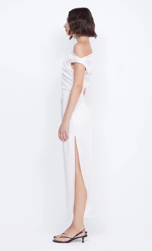 Bec Bridge Midi Dresses Women ROCHELLE ASYM MIDI DRESS 8211 CREAM