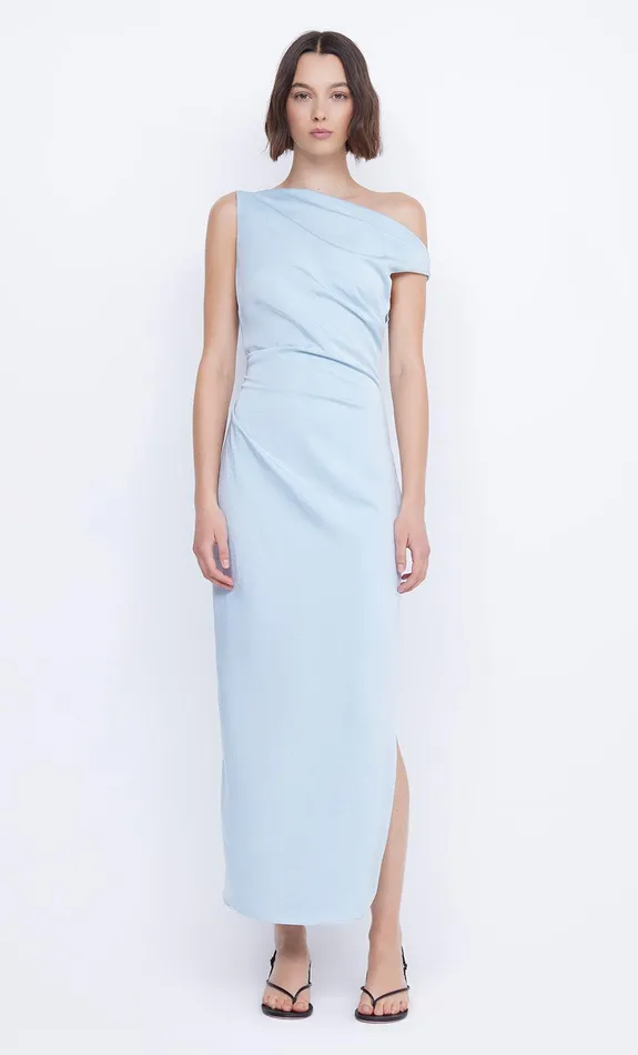 Bec Bridge Midi Dresses Women ROCHELLE ASYM MIDI DRESS 8211 DOLPHIN BLUE