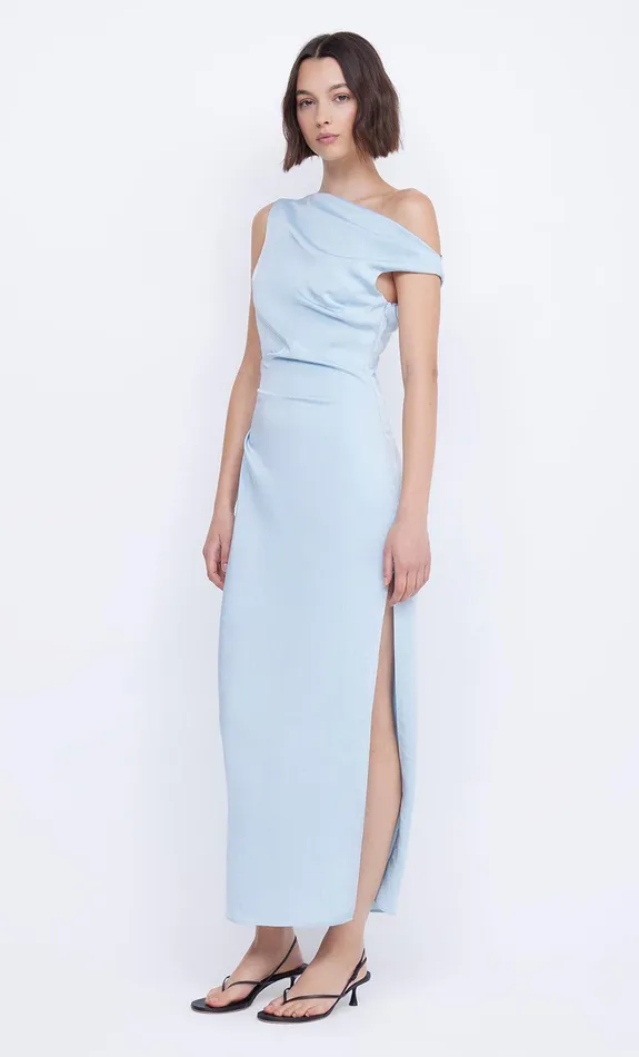 Bec Bridge Midi Dresses Women ROCHELLE ASYM MIDI DRESS 8211 DOLPHIN BLUE