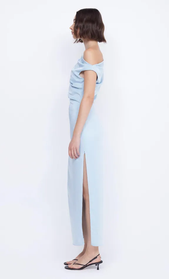 Bec Bridge Midi Dresses Women ROCHELLE ASYM MIDI DRESS 8211 DOLPHIN BLUE