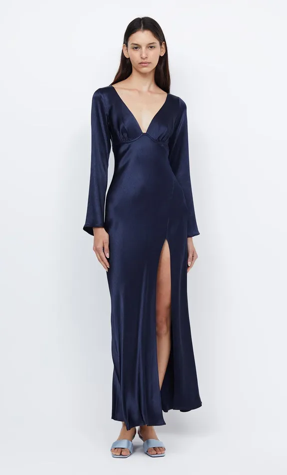 Bec Bridge Prom Dresses Women REN LONG SLEEVE MAXI DRESS 8211 INK