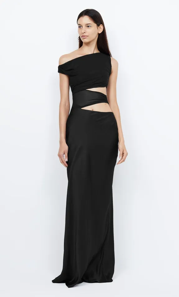 Bec Bridge Prom Dresses Women WHORL ASYM DRESS 8211 BLACK