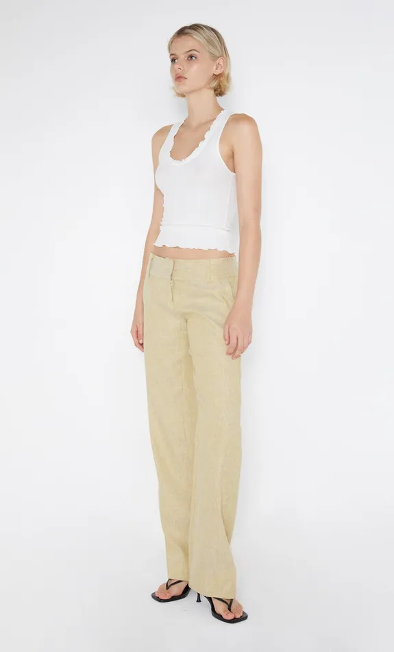 Bec Bridge Shorts Pants Women NEVA STRAIGHT LEG PANT 8211 STRAW